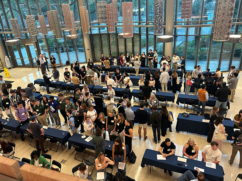 Overhead view of Founders Forum