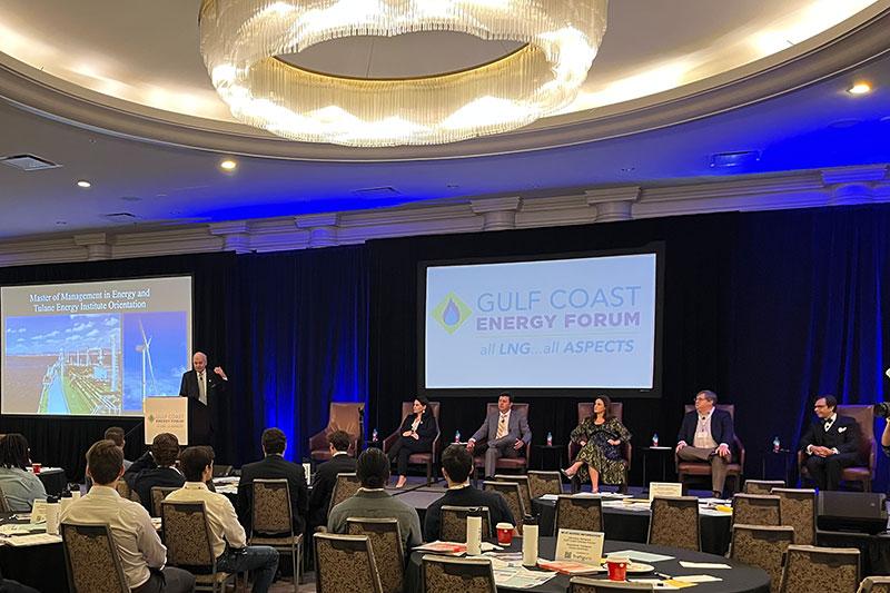 Eric Smith moderates panel at Gulf Coast Energy Forum