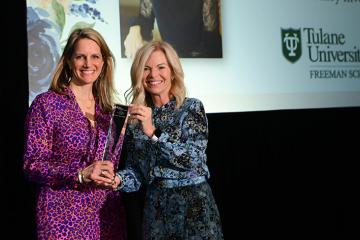 Andrea Turner Moffitt received award from Kimberly Gramm