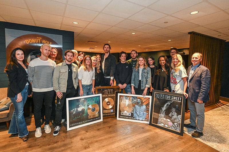 Hozier honored by Columbia Records