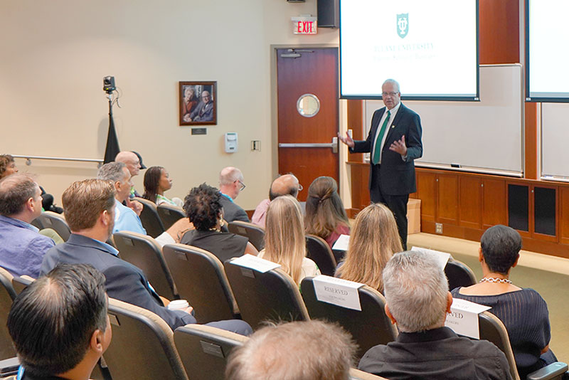 Dean Goes delivers State of the School address on Nov. 8, 2024