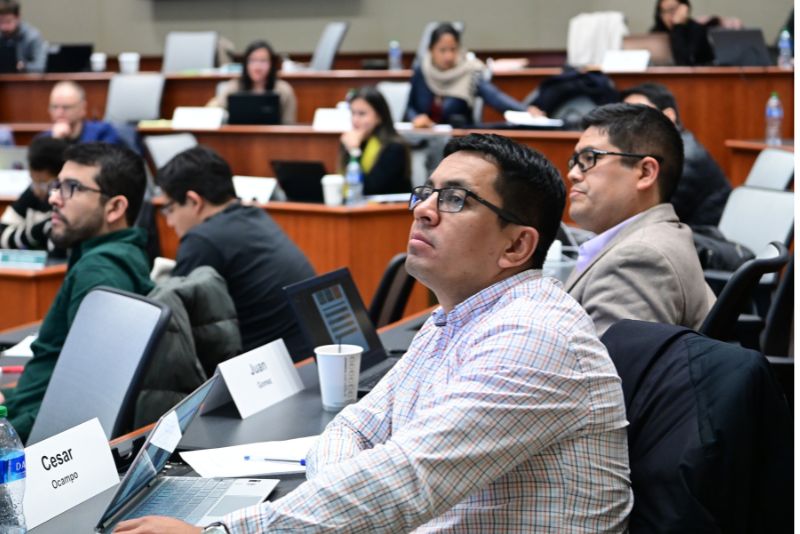 Freeman students listening to a lecture. 