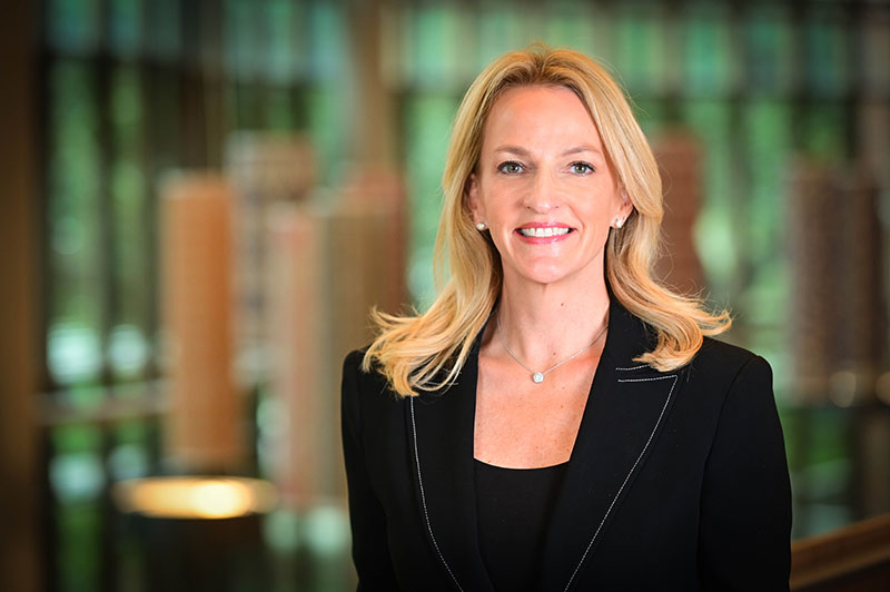 Portrait of Ashley Francis taken in Goldring/Woldenberg Business Complex