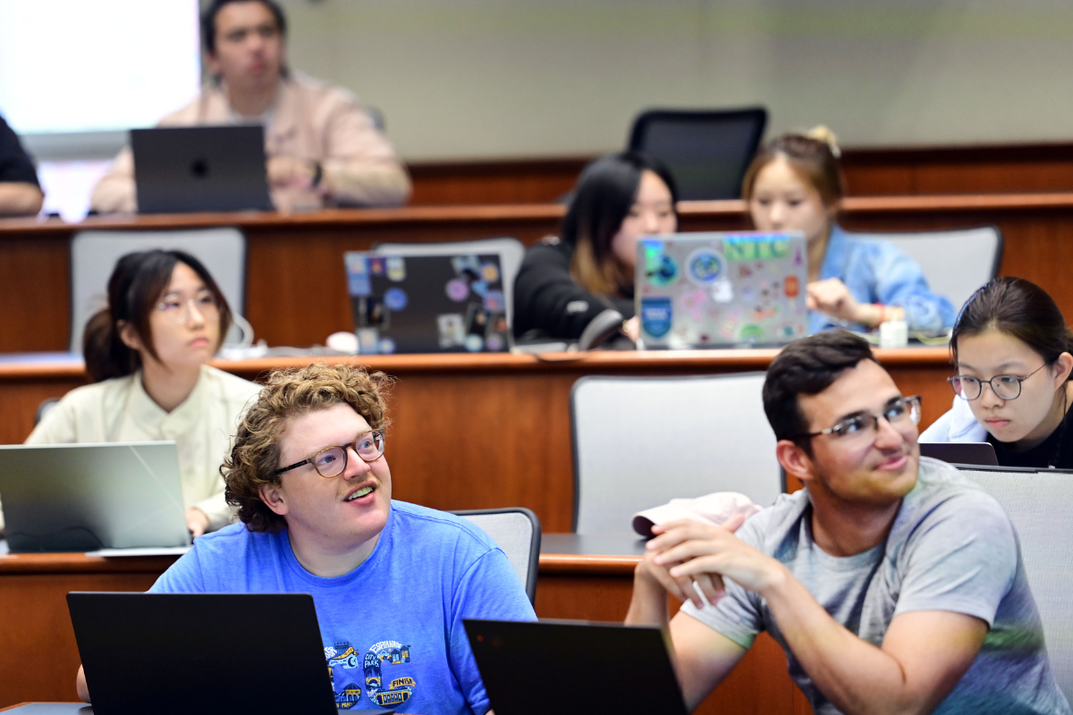MBA students in class