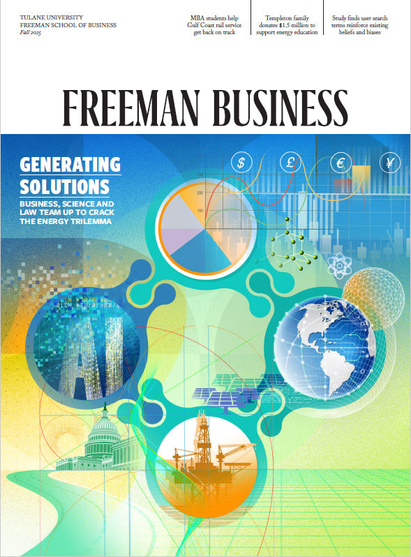 Cover of the Fall 2025 Freeman Business magazine.
