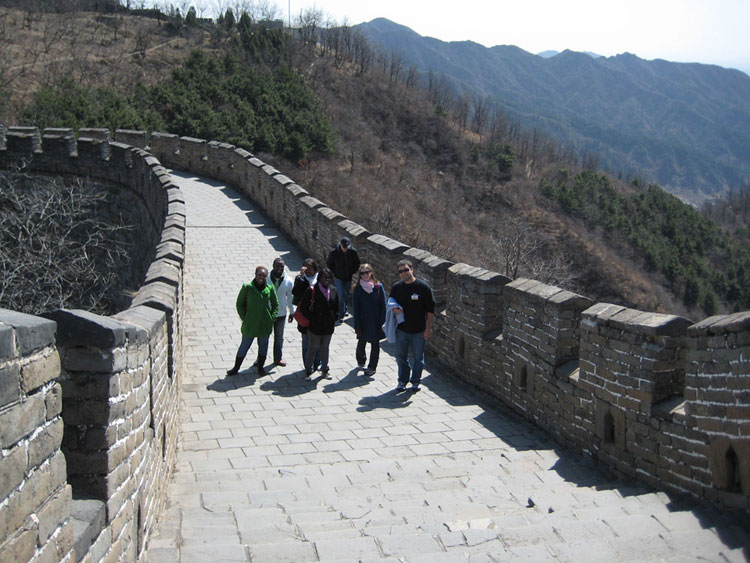 MBA students visited the Great Wall during their Global Leadership trip to Beijing.