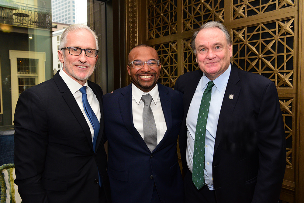 Jim Coulter, Daryn Dodson and Mike Fitts at the 2022 Albert Lepage Center for Entrepreneurship and Innovation Awards Gala