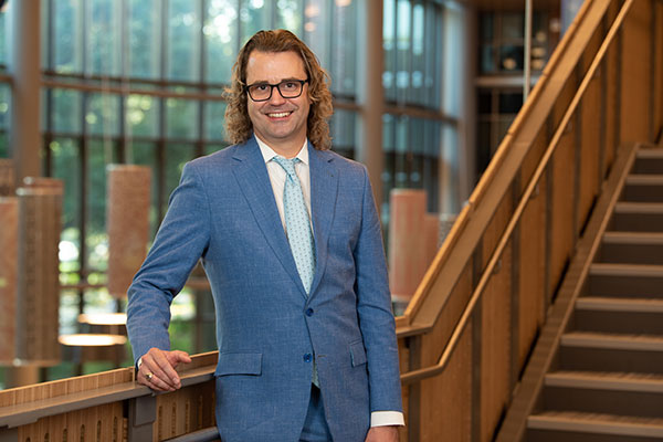 Christopher Otten photographed in Goldring/Woldenberg Business Complex