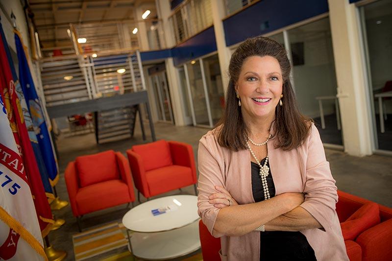 Peggy Babin, a 1992 graduate of the A.B. Freeman School of Business, is CEO of Valmiki 504. She is also a former associate dean of the business school. (Photo by Paula Burch-Celentano)