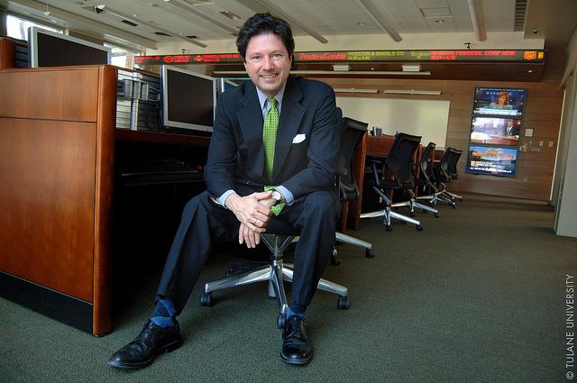 Peter Ricchiuti, founder and director of the Burkenroad Reports program, which earned a national award for innovative teaching on Tuesday.