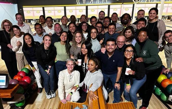 EMBAs at Rock'n'Bowl