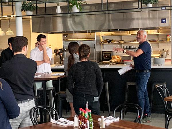 James Geier teaches hospitality class at NOCHI