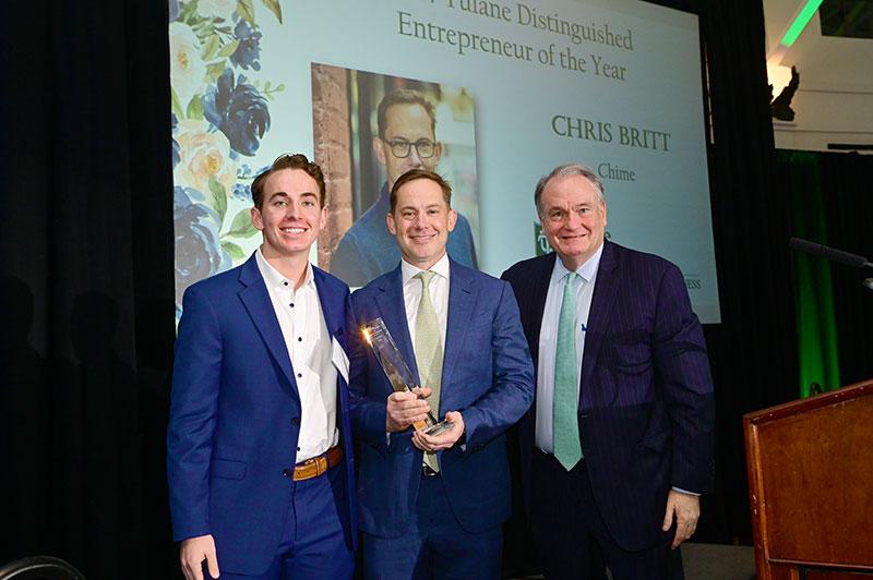 Clayton Britt, Chris Britt and President Fitts