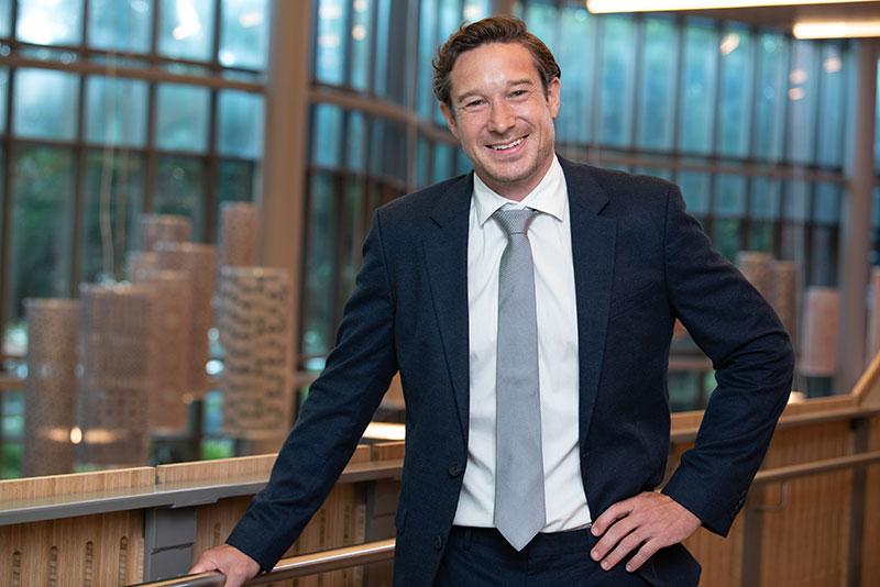 Daniel Walters photographed in Goldring/Woldenberg Business Complex