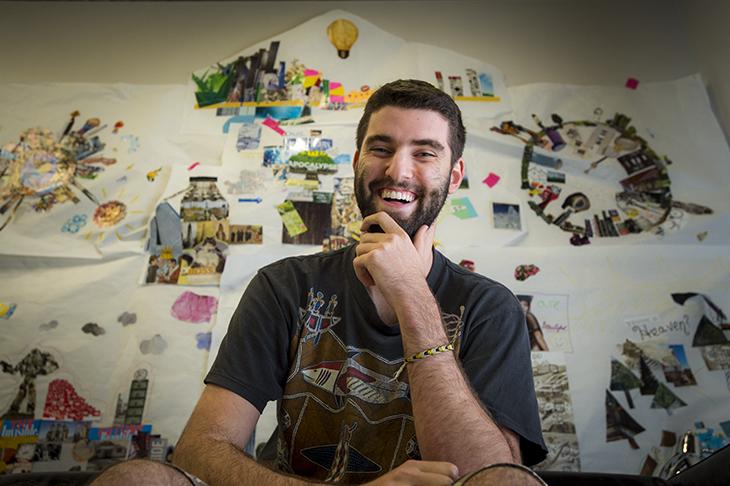 Tulane University senior Ethan Levy first thought of the idea for his startup enterprise FailUp as a first-year student. (Photo by Paula Burch-Celentano)