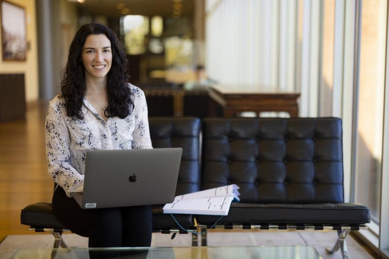 Natalie Longmire photographed in the Goldring/Woldenberg Business Complex