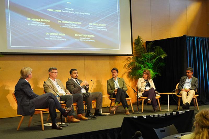 Tulane University faculty panel at the inaugural Clean Energy Investment Symposium