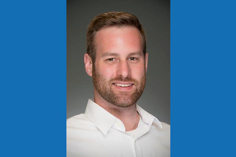 Joe Mulford head shot with blue borders