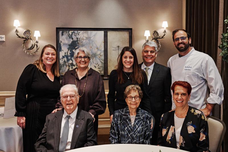 Steven Fenvest and family at Rescued Recipes dinner in Atlanta
