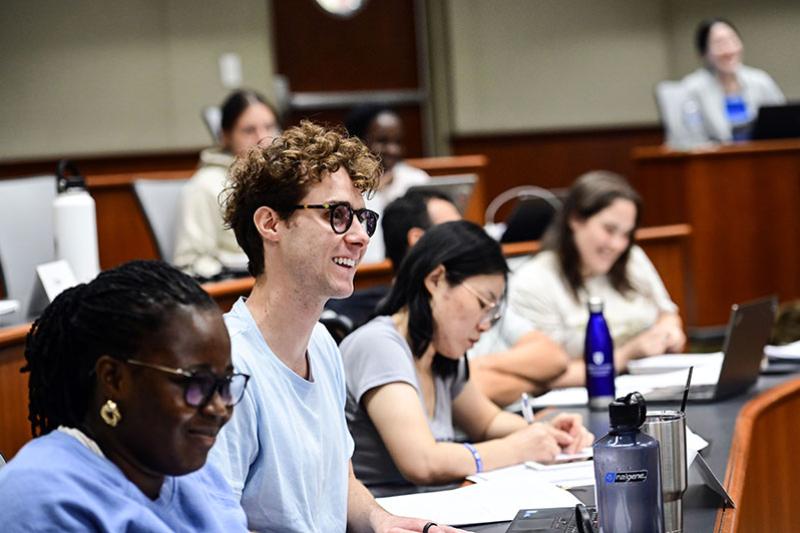 MBA students in class