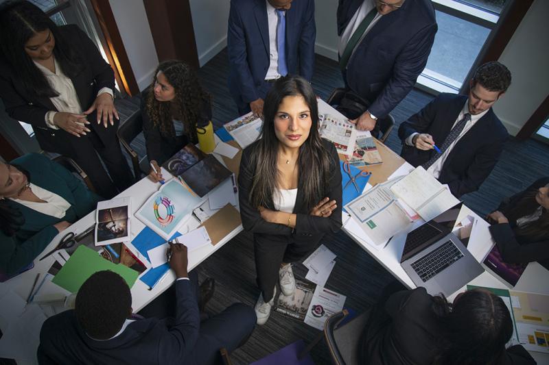 Marketing Director with team