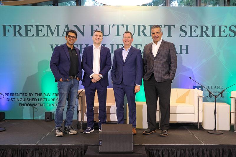 Freeman Futurist Series presenters Giby Raphael, Ben Carey, Rob Hays and Cliff Farrah