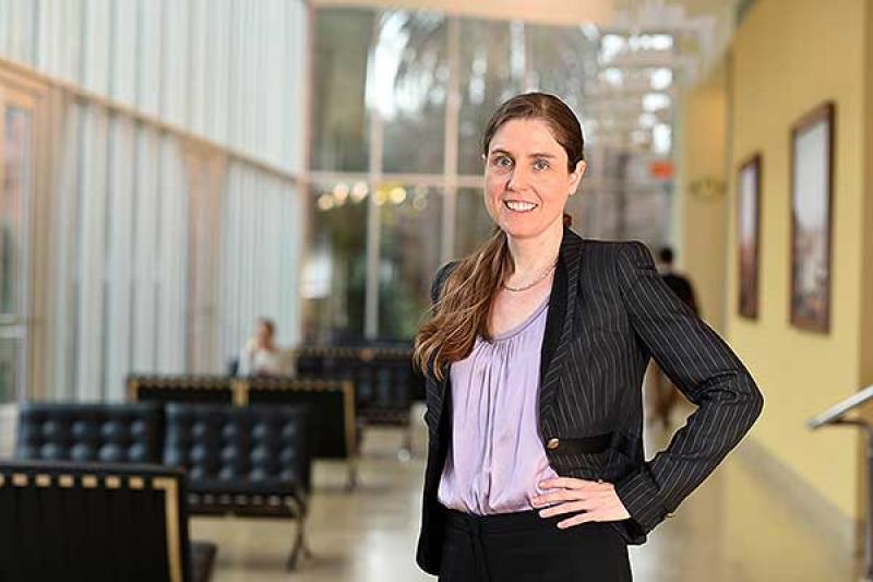 Carmen Weigelt photographed in the Goldring Woldenberg Business Complex