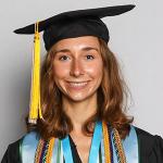 Abbey Hochreiner in cap and gown
