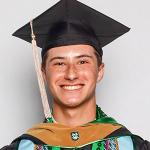 Seth Meaux in cap and gown