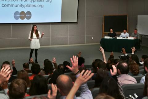 PitchNOLA, an annual social entrepreneurship elevator pitch compeition, took place Jan. 28 on Tulane's uptown campus. (Photo by Guillermo Cabrera-Rojo)