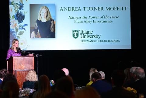 Andrea Turner Moffitt speaks at Lepage Gala