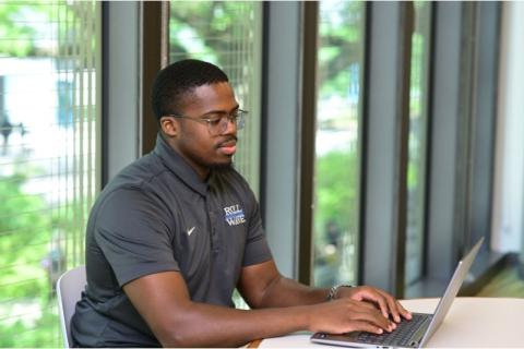 A graduate student applying for financial aid. 