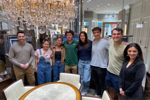 M.S. Rau Capstone Team in Gallery 