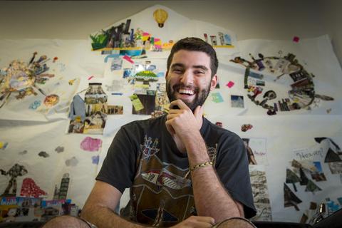 Tulane University senior Ethan Levy first thought of the idea for his startup enterprise FailUp as a first-year student. (Photo by Paula Burch-Celentano)