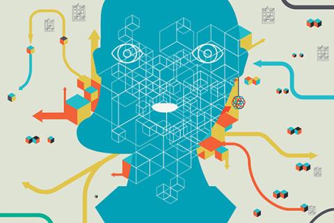 John Hersey illustration depicting artificial intelligence