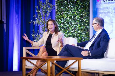 Susan Bourgeois and Philip May at the 46th annual Tulane Business Forum