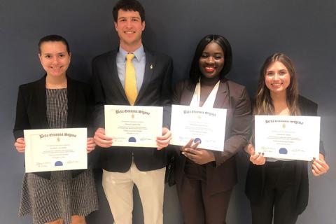 Beta Gamma Sigma fall 2022 inductees