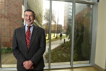 Russ Robins photographed in Goldring/Woldenberg Business Complex