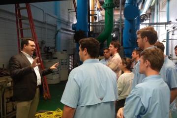 Michael Cooper of Bernhard leads tour for Tulane energy students