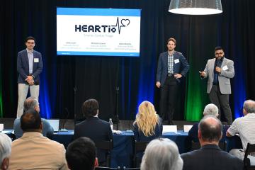 HEARTio pitches its business model at the 2023 Tulane Business Model Competition