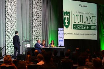 Tulane Business Forum panel presentation from 2022
