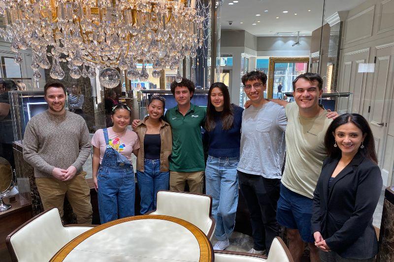 thumbnail for article Students help fine arts gallery expand markets