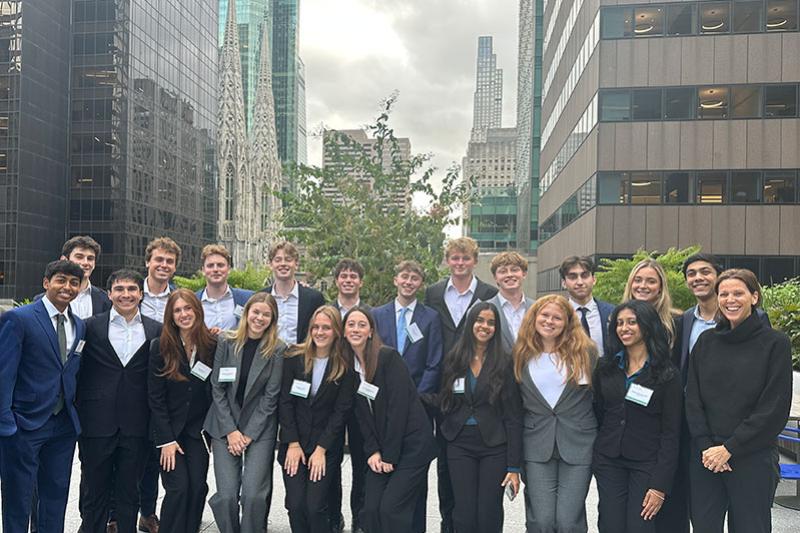 thumbnail for article Green Bull puts students on track for investment banking success