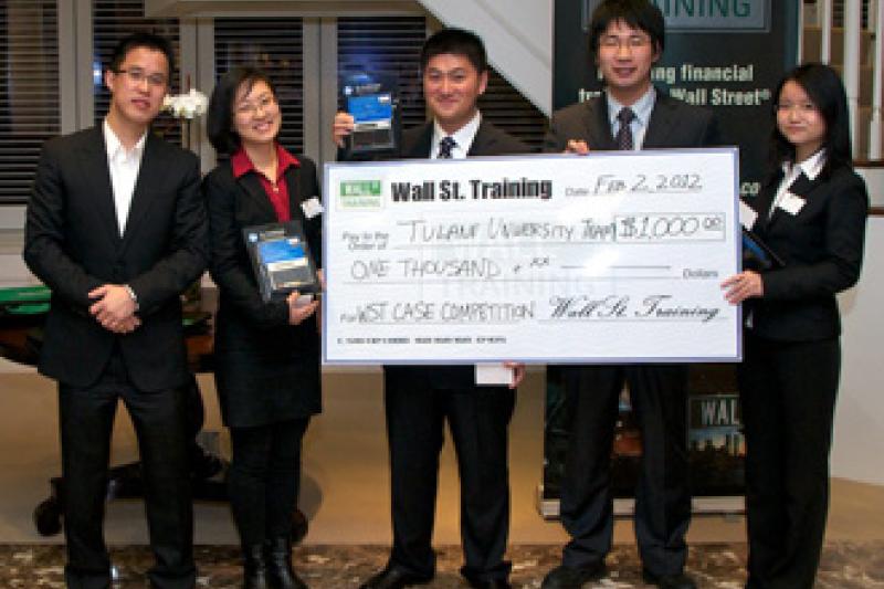 thumbnail for article Freeman team takes top prize at Wall St. Training Valuation Competition